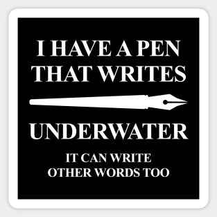 Pen Underwater Sticker